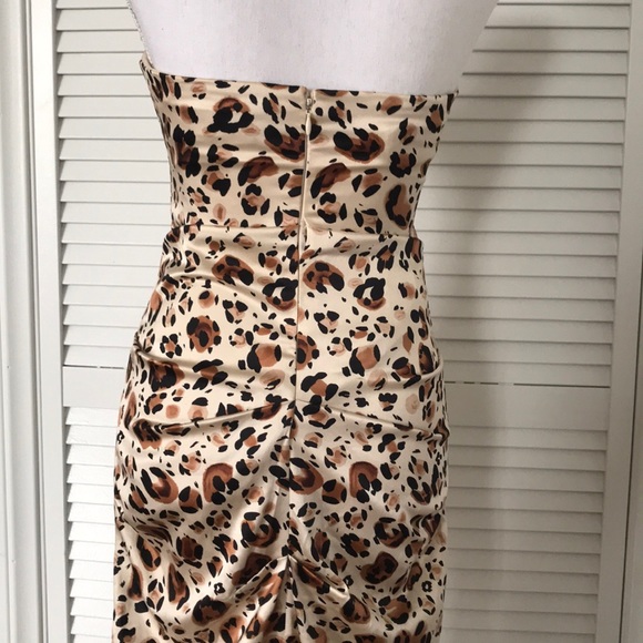 Nicole Miller Collection animal Print strapless - Picture 6 of 6